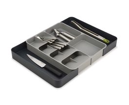 Joseph Joseph Extendable Cutlery Tray - DrawerStore - Grey
